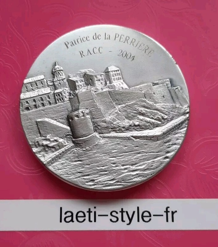 M10109 MéDaille Bronze Argenté Calvi Corse A.Bertrand Patrice De La PerrièRe