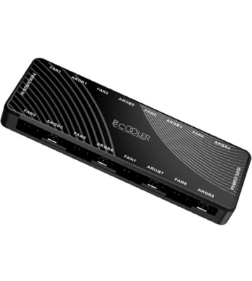 Pc Cooler Magnetic Base 16 Ports ARGB & PWM 2 In 1 - 3pin & 4pin