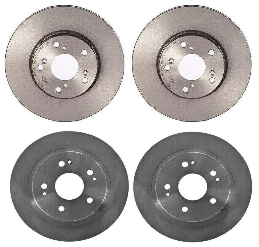 Brembo Front & Rear 282mm UV Coated Brake Disc Rotors Kit For Honda Accord 13-17
