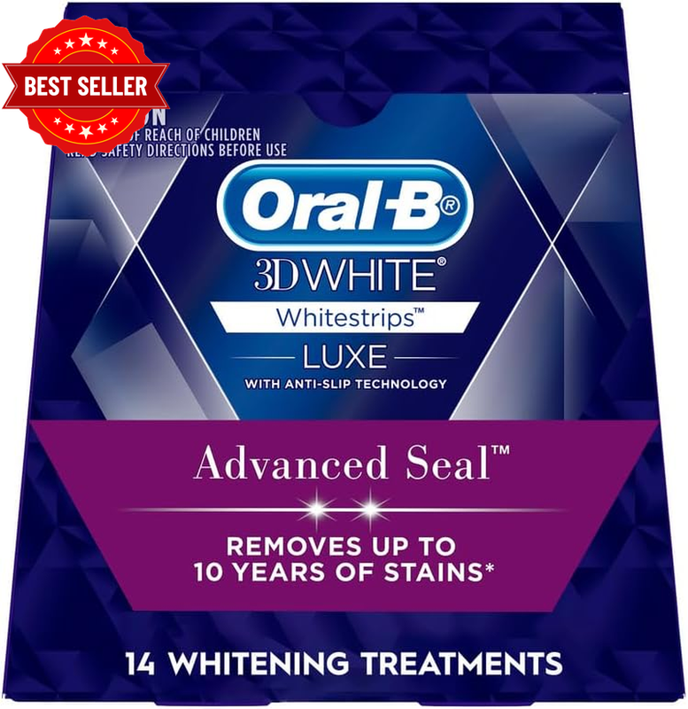 3Dwhite Luxe Whitestrips Advance Seal, 14 Whitening Treatments