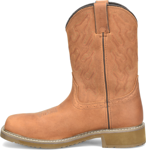 Pre-owned Double-h Boots Men's Jacob 10” Waterproof Wide Square Composite Toe Roper Work B In Light Brow