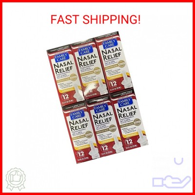 Assured Nasal Relief Spray, 12 Hour Pump Mist Oxymetazoline HCL, 0.5 fl. Oz (6 P