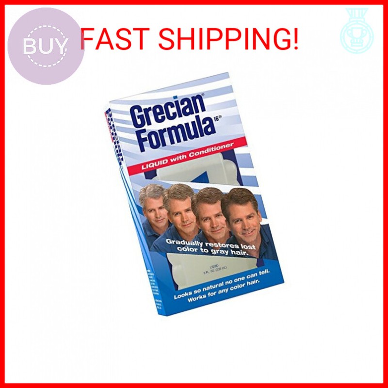 Grecian Formula Liquid with Conditioner, for Thicker and Healthier Hair, Gradual