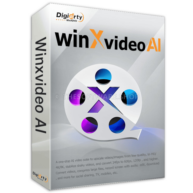 WinX Video AI  Converter Deluxe ,GPU-accelerated HD 4K Video