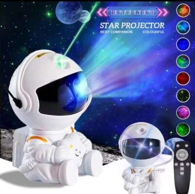 Star Projector Galaxy Night Light Astronaut Space Projector Starry Nebula