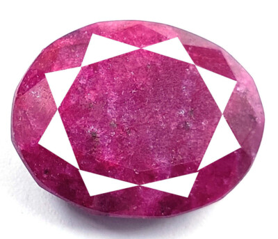 Mind Blowing 12Ct Natural Rare Oval Cut African Red Color Ruby Loose Gemstone kk
