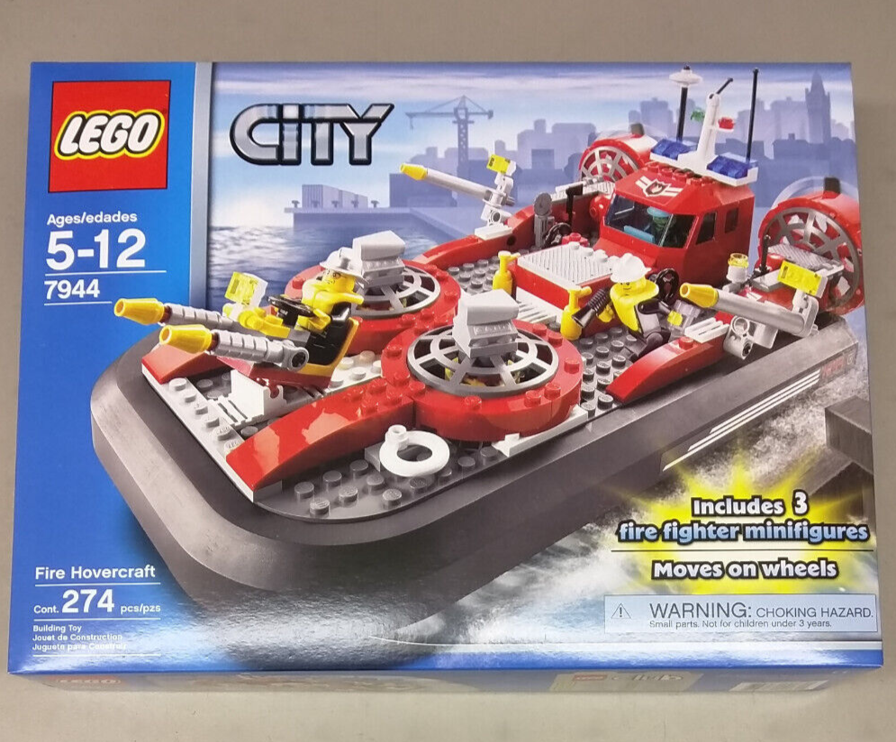 LEGO City 7944 Fire Hovercraft Boat Ship Emergency Rescue 385303981601