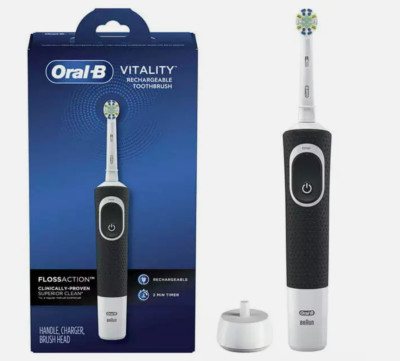 Oral-B Pro 500 Precision Clean Rechargeable Toothbrush ~ 1 Refill ~ NIB