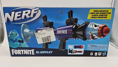 NERF Fortnite RL-Rippley Blaster NEW 34in Blue Rocket Blaster Rare Discontinued