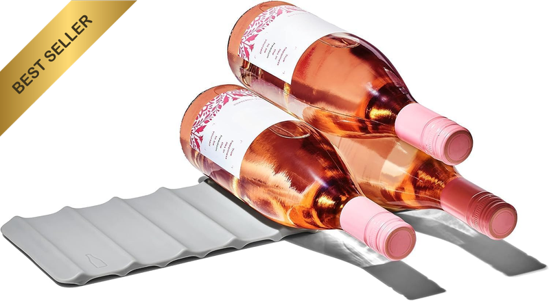 Silicone Wine Tray Mat Non Slip Bottle Display Rubber Bar Mat Gray