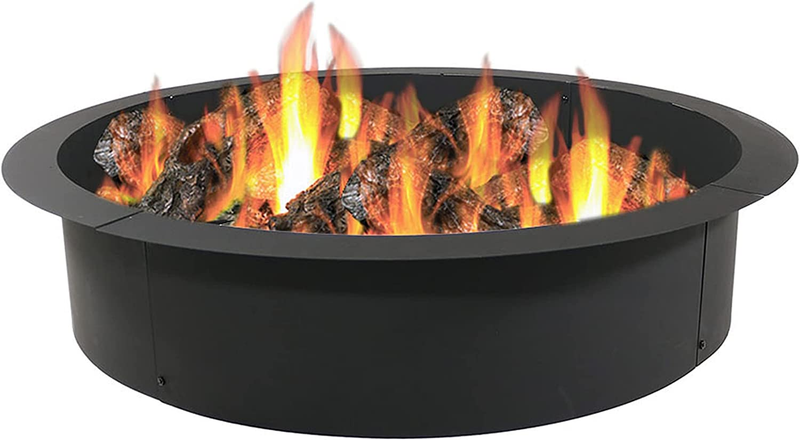 2Mm Thick Steel Fire Pit Ring Insert - DIY above or In-Ground Liner - 42-Inch Ou