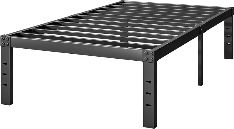 Twin-Bed-Frames / 18 Inch Metal-Bed-Frame-Twin/No Box Spring Needed/Easy Assembl