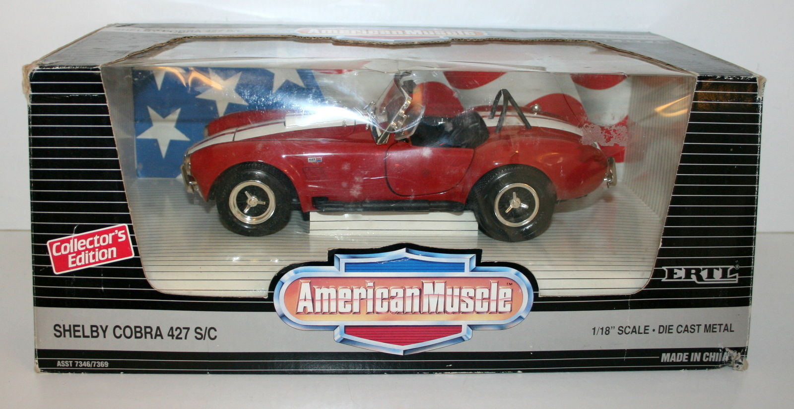 ERTL 1/18 7369 SHELBY COBRA 427 S/C RED | eBay