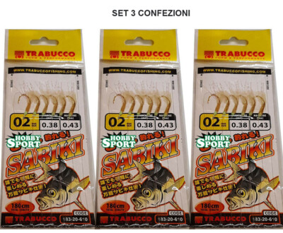 SET 3 CONF. SABIKI TRABUCCO AMO 02 GIALLO ARTIFICIALE MARE SGOMBRI 18320610