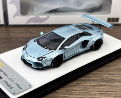 PGM 1:64 Scale Ice Blue LBWK Aventador LP700-4 Sports Diecast Metal Car Model