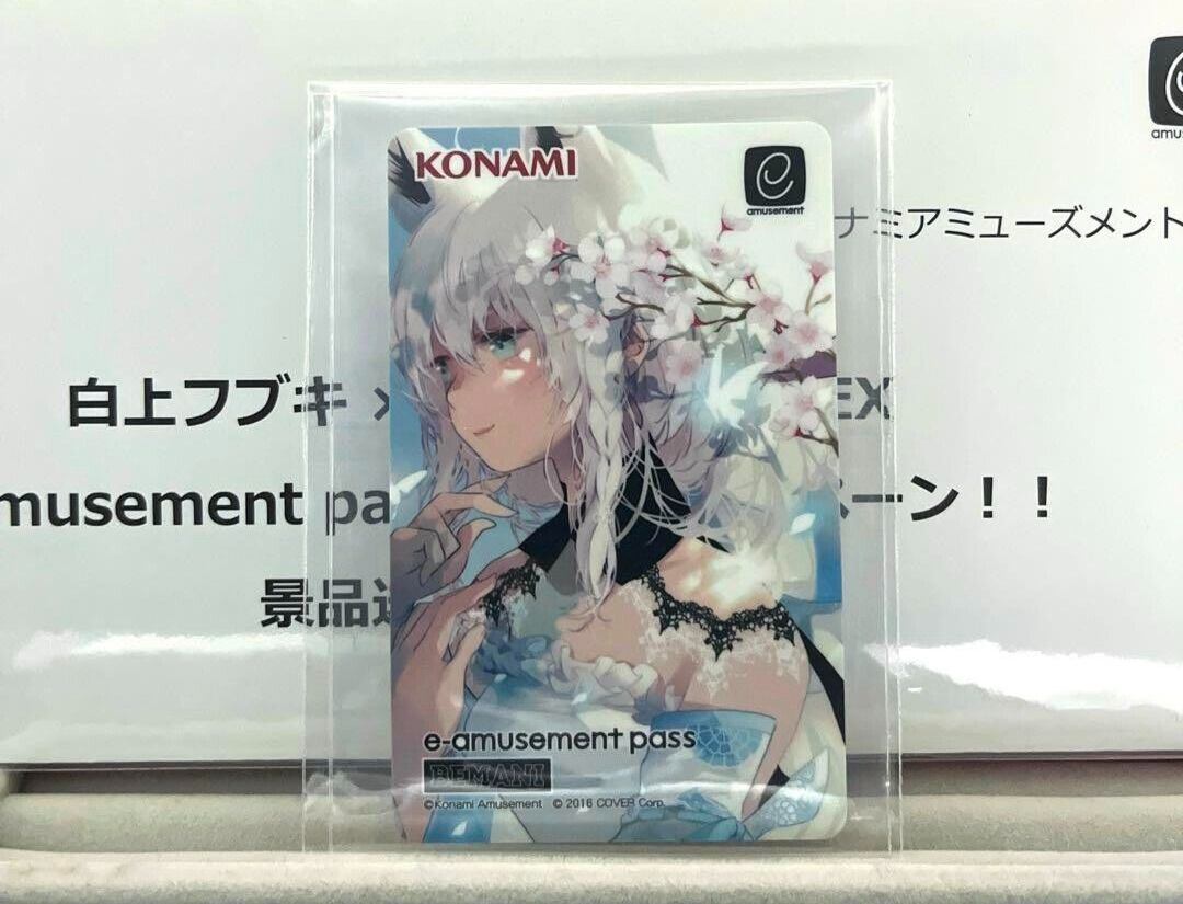 Shirakami Fubuki Sound Voltex E-Amusement Pass Card Hololive Shirakami Fubuki Sound Voltex E-Amusement Pass Card Hololive