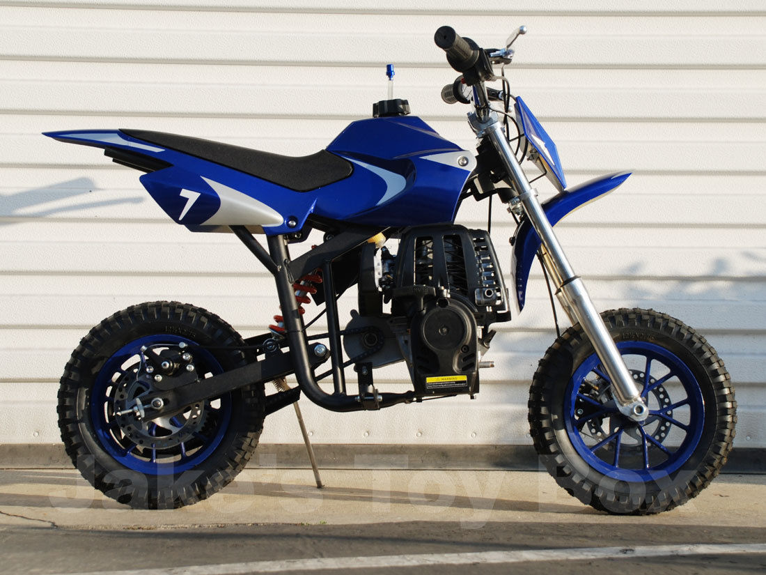 FREE SHIPPING BY UPS - 40cc Straight Gas Mini Dirt Bike pit bike for kids - Blue