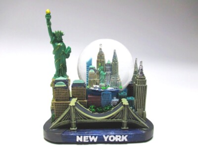 New York Schneekugel bunt Liberty Freedom Brooklyn USA Snowglobe