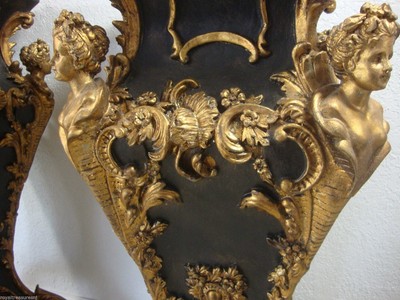 Pair Marble Top Table Pedestal Beautiful