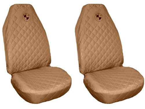 GTFRFD - Protections Dossier De Siège Auto Pour BMW IX, IX1, IX2 - Lot De 2 - En Cuir, Antidérapant, Avec Poche