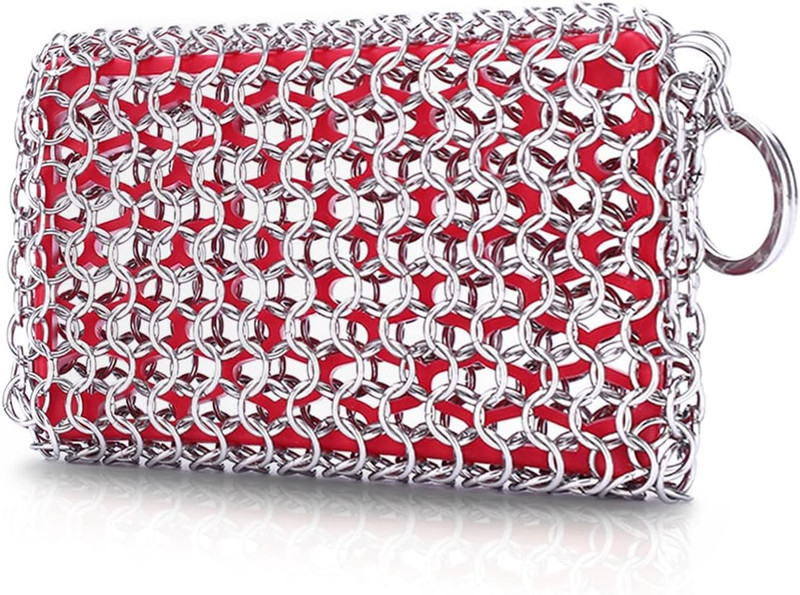 Cast Iron Scrubber Skillet Chainmail Scrubber for Cast Iron Pan