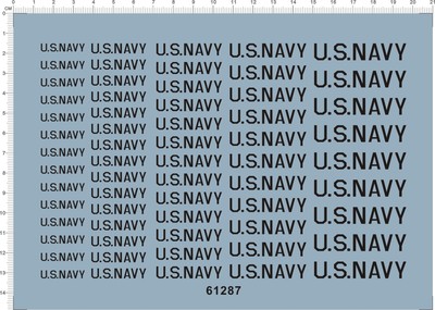 Super Detail Up All Scale Size US Navy Characters Ship Model Kit Marine Decal