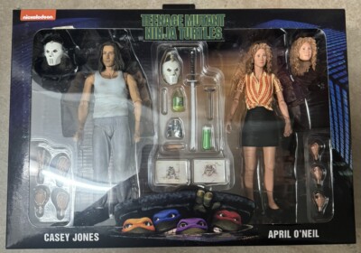 NECA Teenage Mutant Ninja Turtles TMNT Movie Casey Jones April O'Neil 2-Pack NEW