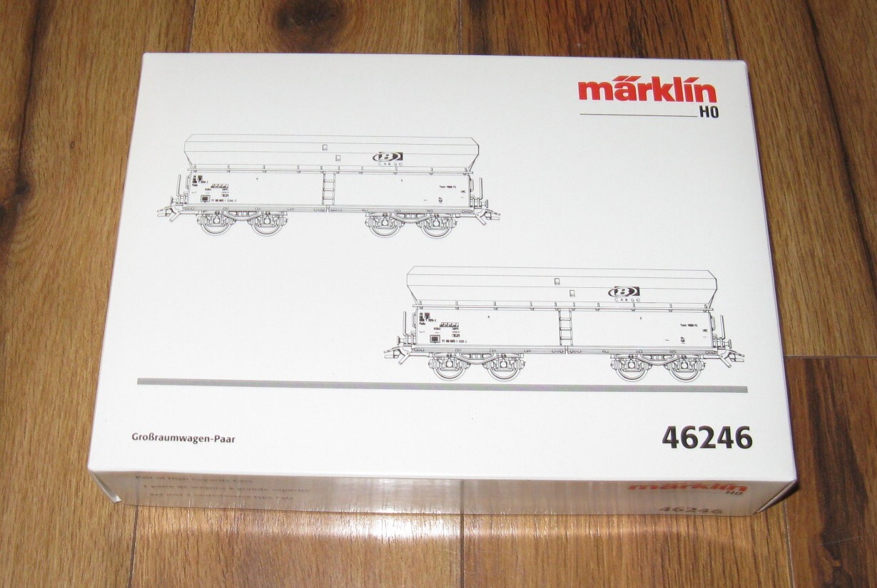 Marklin HO 46246 Pair of High Capacity Cars B Cargo 2 Car