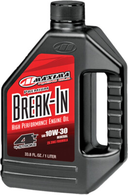 Maxima High Performance 4-Stroke Motorcycle Break-In Motor Oil 10W-30 1 Liter