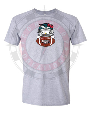 Hello Kitty Holding Philadelphia Eagles Football Unisex Adult T Shirt