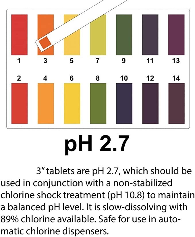 C3 Stabilized 3" 99% Trichloro Chlorine Swimming Pool Tablets - 25 lbs Pail