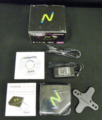 NEW NOS NComputing Thin Client Ethernet Virtual Desktop w/ vSpace L300 Win/Linux