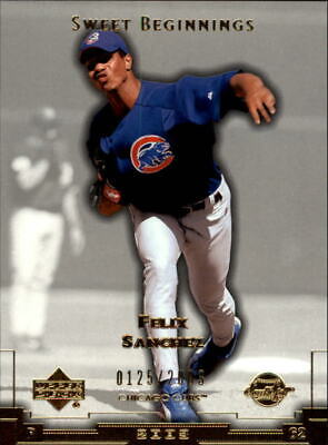2003 Sweet Spot Baseball Card #148 Felix Sanchez SB Rookie/2003. rookie card picture