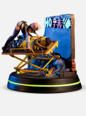 Cyberpunk Edgerunners 2077 Lucy & David Runaway Diorama LED Resin Statue Figure