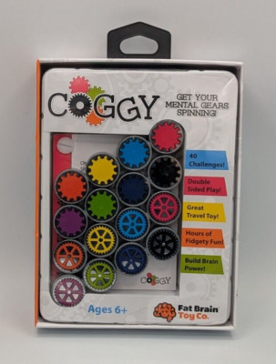Fat Brain Toys Coggy Game Puzzle Fidget Brain Skill Logic Problem Solving Gears