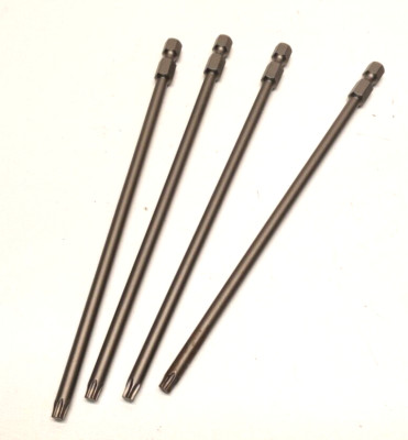 4x Torx-Klinge scharf E 6,3mm extra lang 1/4''sechskant TX 30/152 mm Torx  MZ