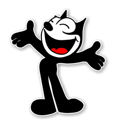 Felix the Cat ''Open Arms'' Precision Cut Decal
