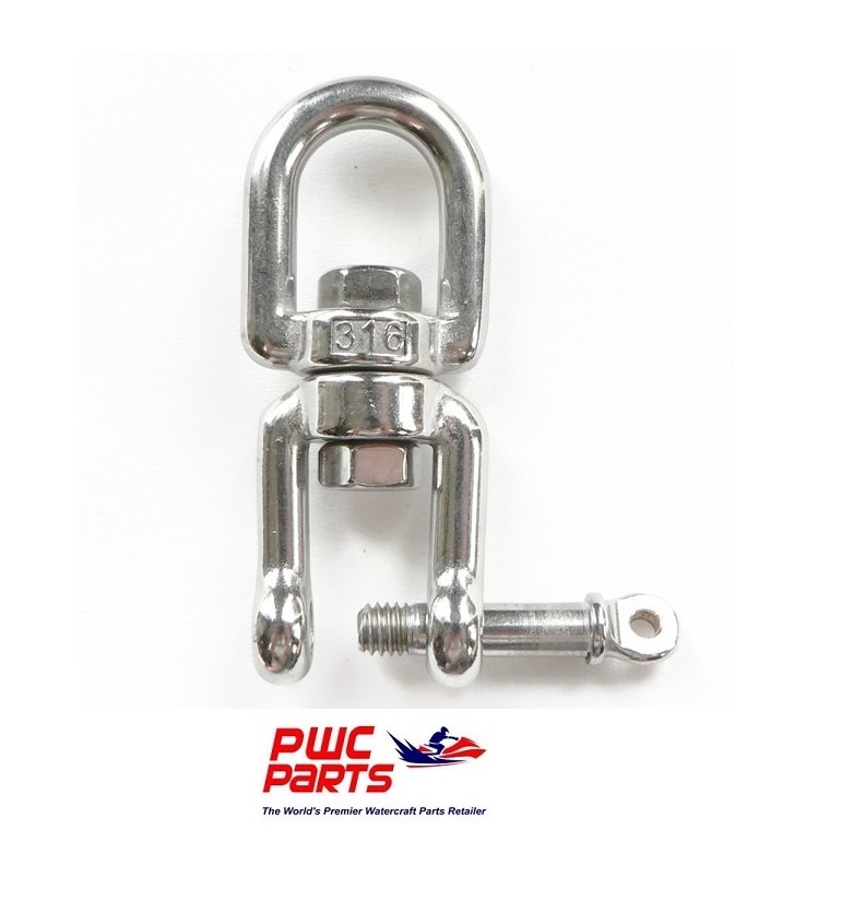 SENECA MARINE Stainless Steel Eye & Jaw Swivel 5/16