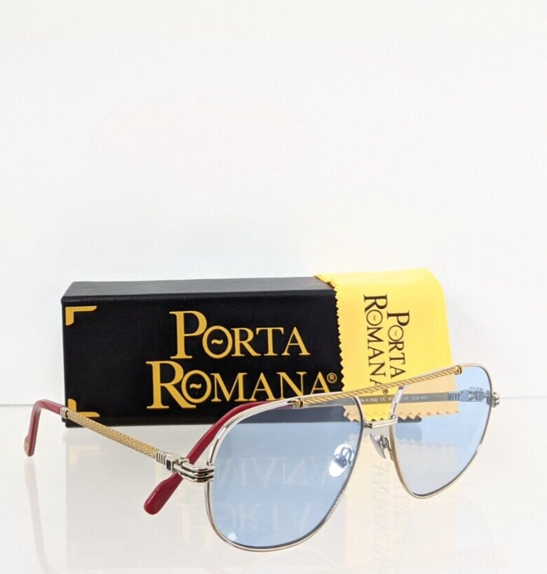 Pre-owned Porta Romana Authentic  Sunglasses Mod. 1233 Col. 600 Vintage Frame In Blue