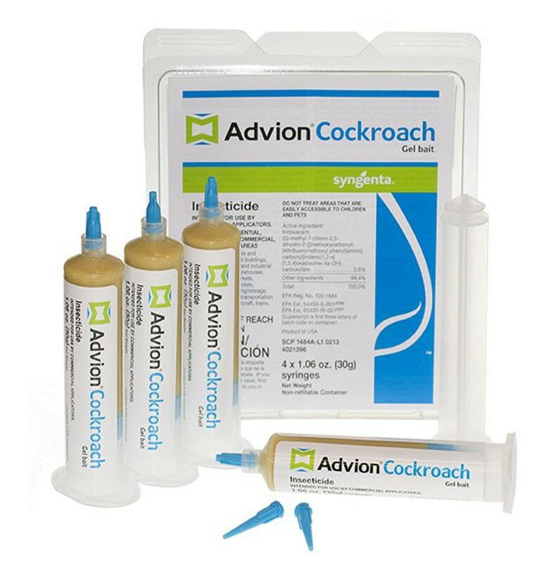 ADVION ROACH BAIT KILLER GEL - 4 Tubes - Plunger&Tips - ** FAST SHIPPING **