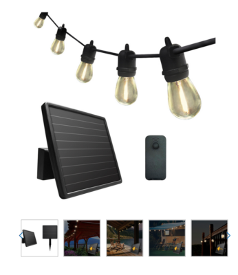 Sunforce 10.67 Metre 15 LED Solar String Lights with Remote Control Brand New
