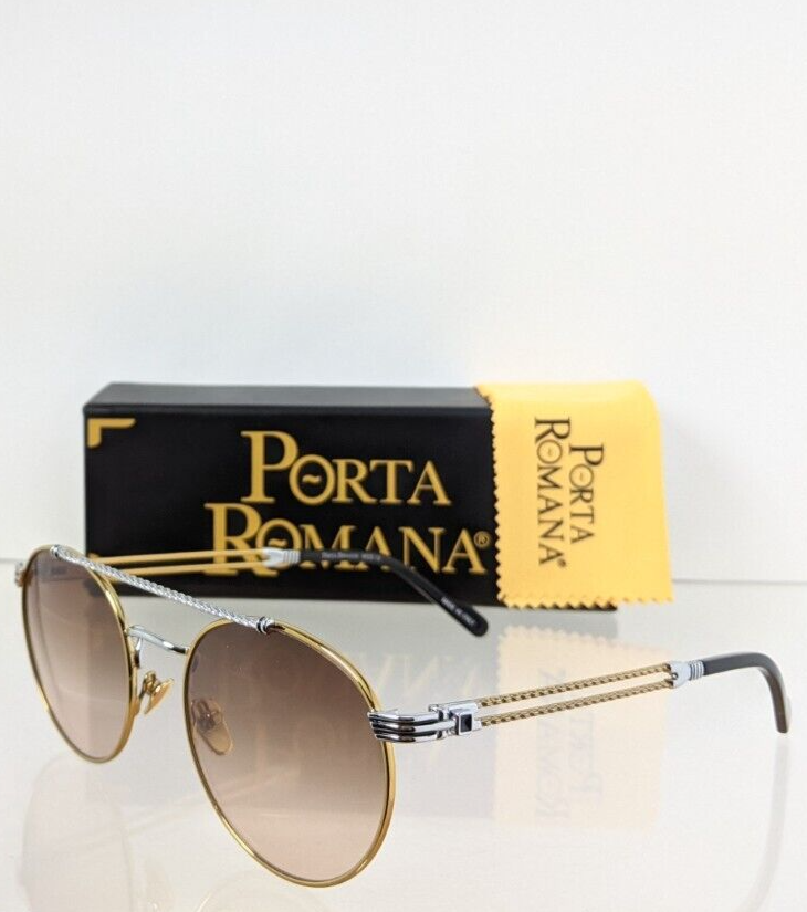 Pre-owned Porta Romana Authentic  Sunglasses Mod 012 Col 12a2 Gold Plated Vintage Frame In Brown