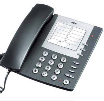 AEG Milano 20 schnurgebundenes analog Telefon mit Kurzwahl / große Tasten 