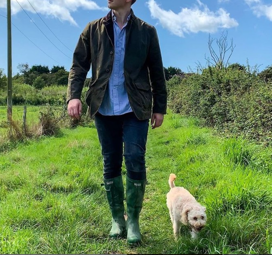 BARBOUR BARBOUR LUTZ MEN'S WAXED JACKET IN OLIVE MSRP$520 BRITISH LUXURY