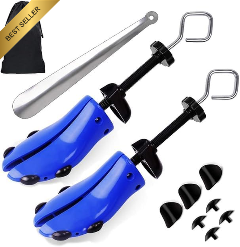 Pair of Premium Professional 4-Way Shoe Trees, Shoe Stretcher for Men or Women (