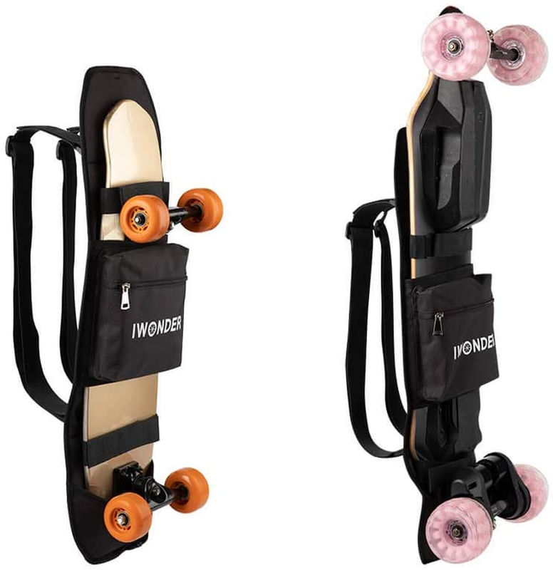 IWONDER Electric Skateboard Backpack Regular Skateboard Bag Longboard Adjustable