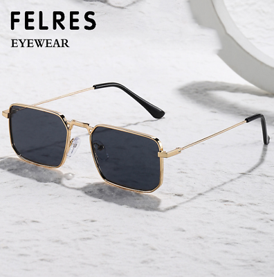 Square metal on sale sunglasses