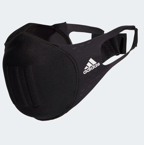 Формованная маска для лица Adidas унисекс для взрослых, черная