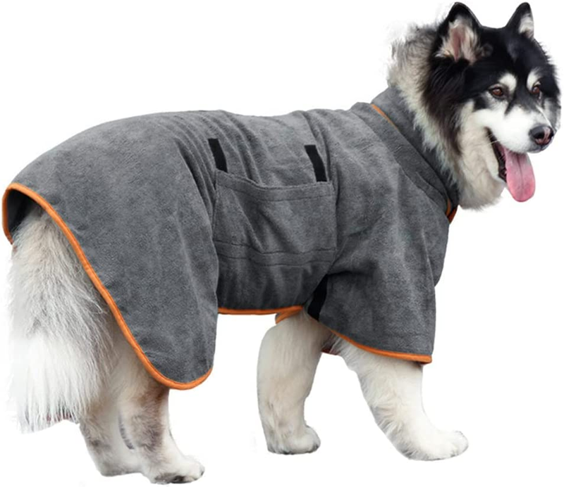 Dog Drying Coat Bathrobe Towel, Microfibre Material Fast Dry