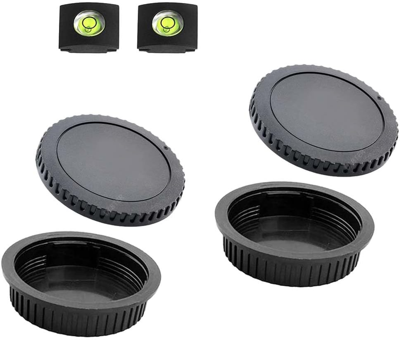 Body Cap & Rear Lens Cap Cover for Canon EOS EF/EF-S Lens for Rebel T7 T6 T5 T8i